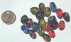 20 12mm Oval Mix with gold